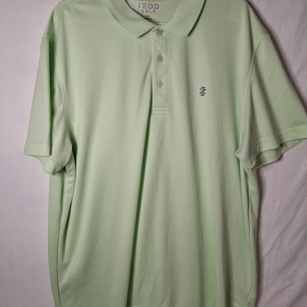 IZOD Men's Light Green Polo Golf Shirt